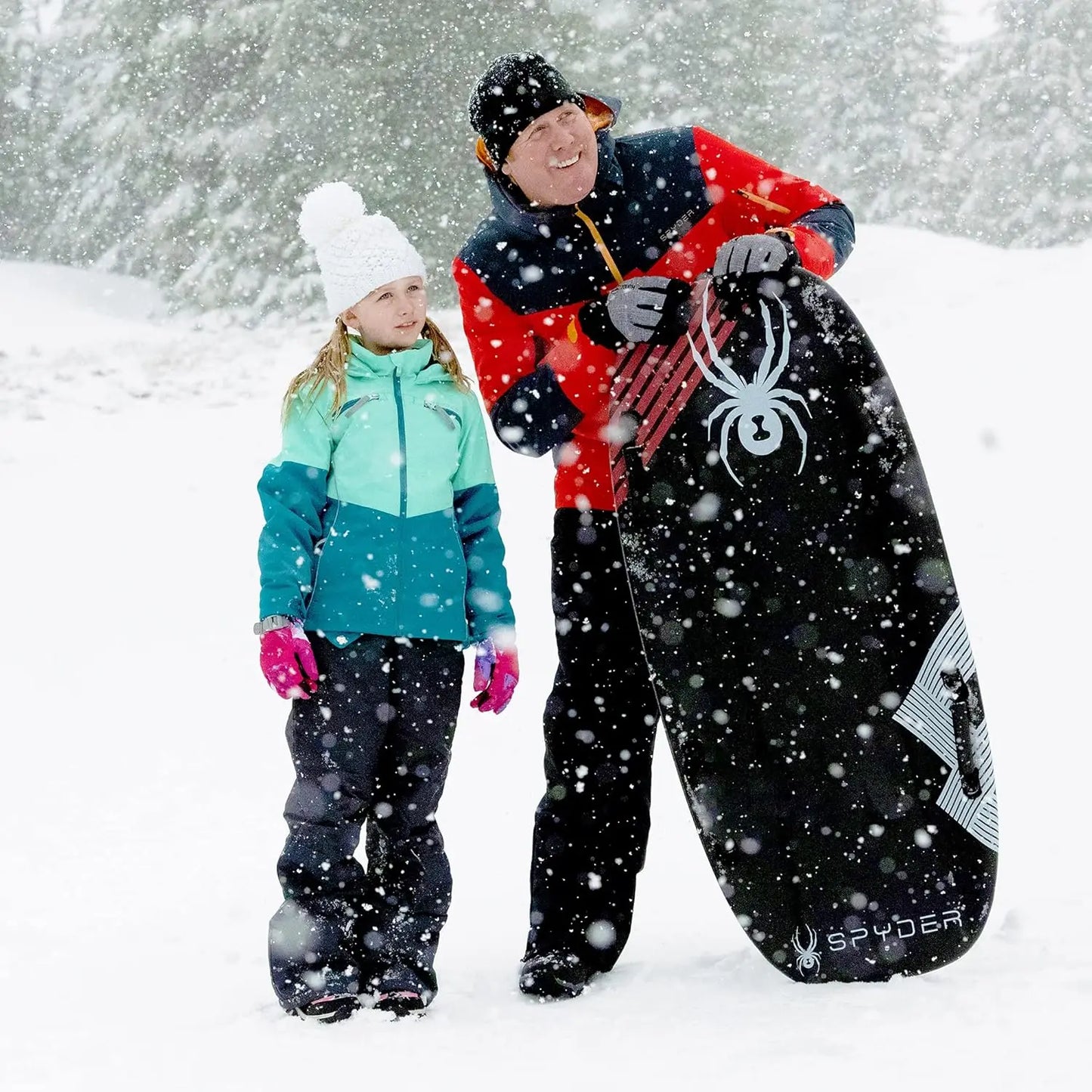 Molded Foam Snow Sled with Hardcover Bottom