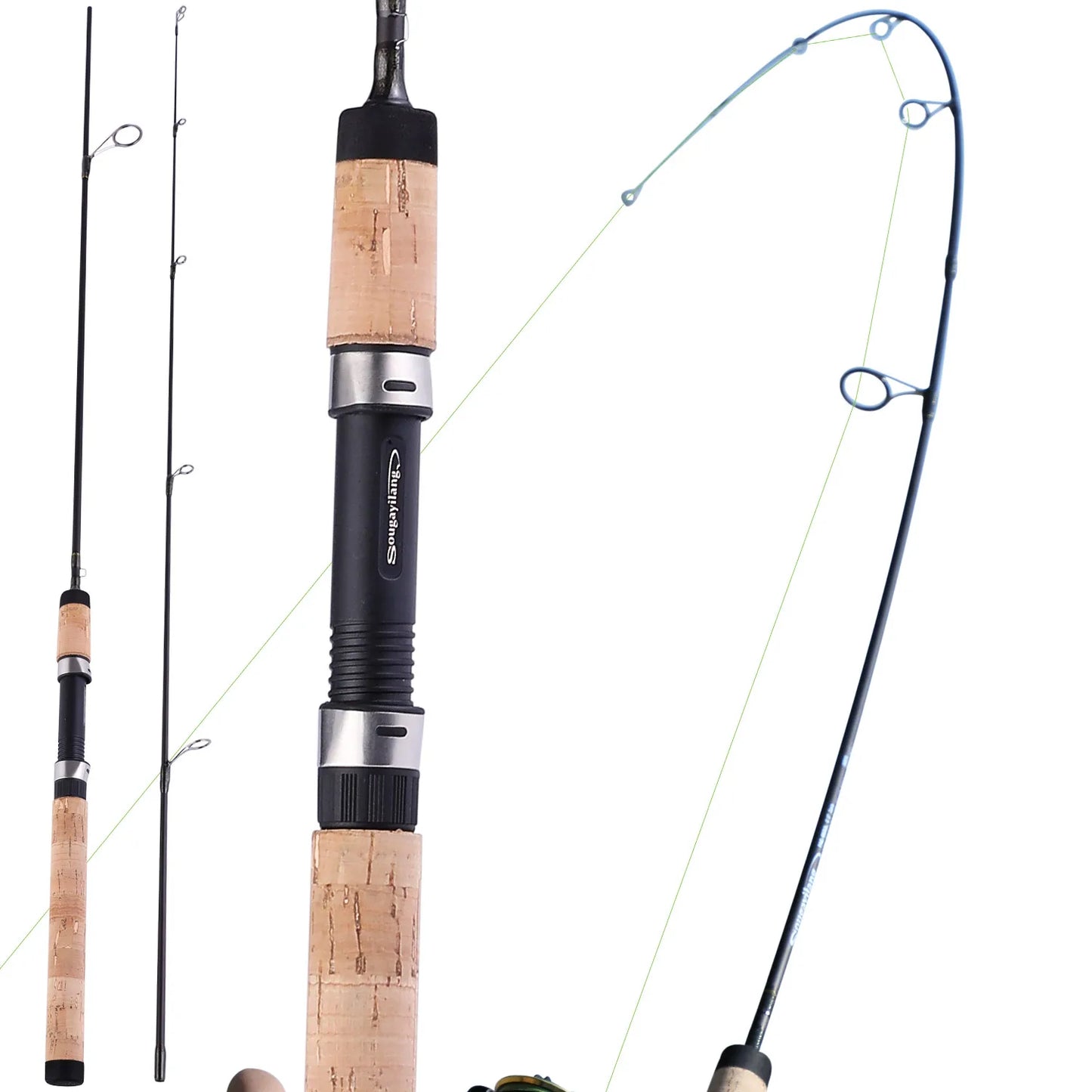 Ultralight Carbon Fiber Spinning/Casting Fishing Rod