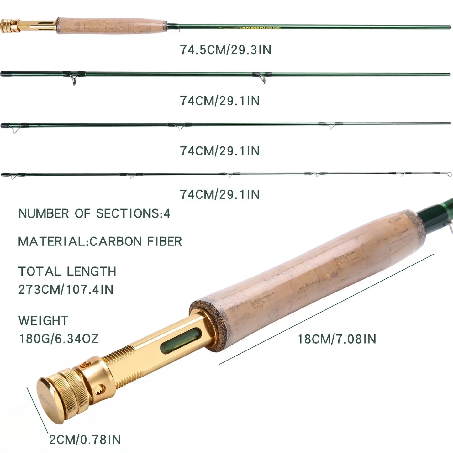 Ultralight Freshwater Fly Fishing Rod