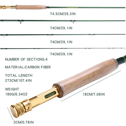 Ultralight Freshwater Fly Fishing Rod