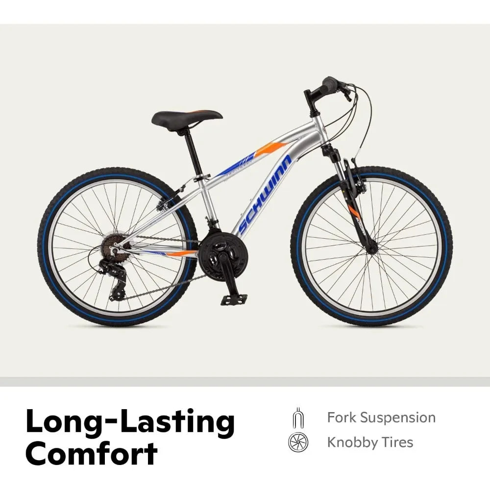 Aluminum and Steel Frame Mountain Bike