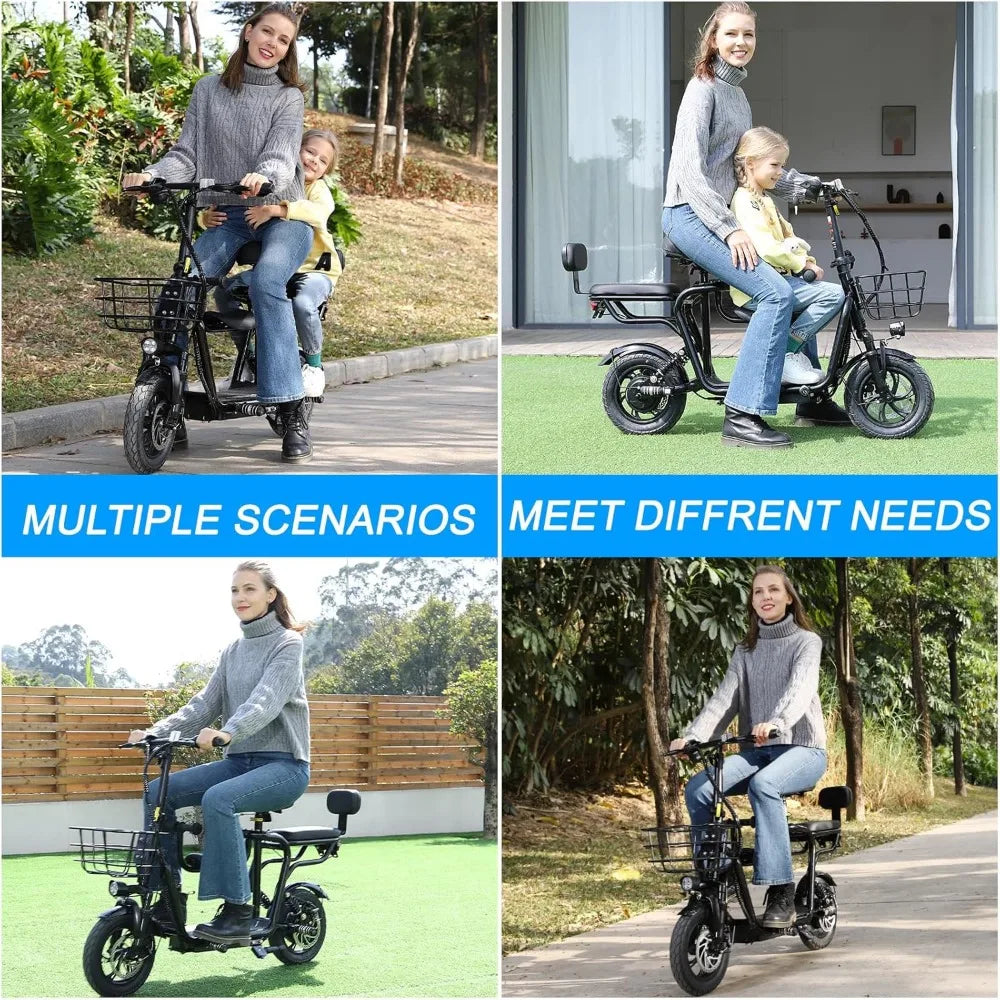 Electric Scooter with Double Seat