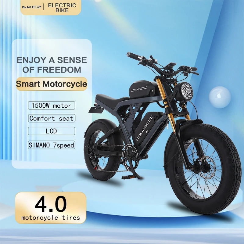 Adult Electric Motorcycle With Dual Battery