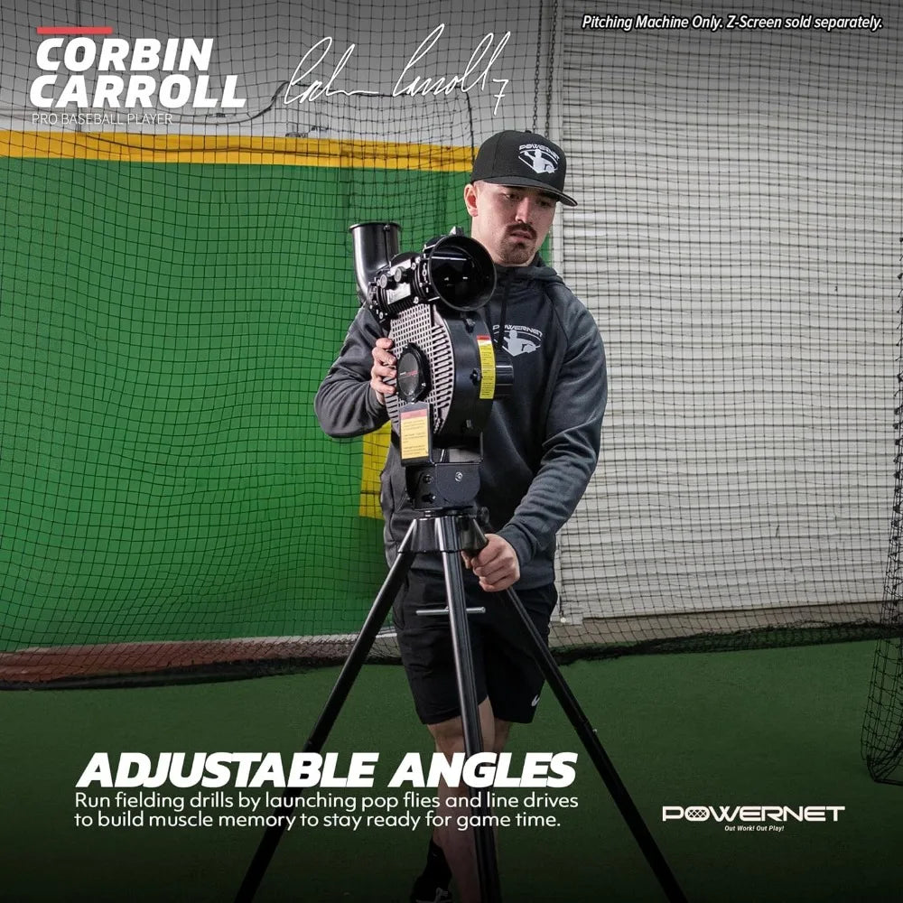 Variable Speed Baseball and Softball Pitching Machine