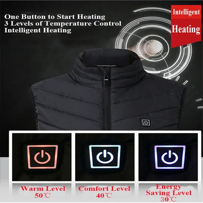 9 Area Self Heating Vest Jacket