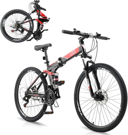 26 Inch Folding 21 Speed Mountain Bike