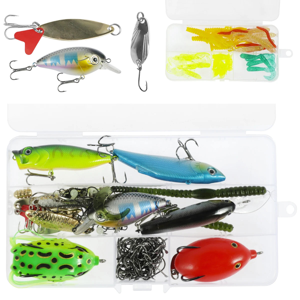 Soft and Hard Mixed Swim Bait Set