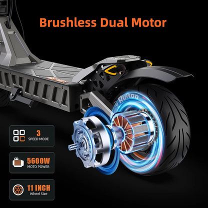 Foldable Electric Dual Motor Scooter