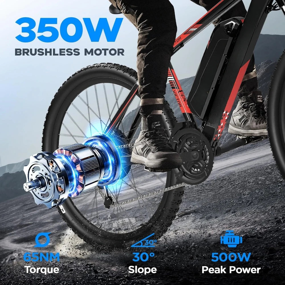 Electric Mountain Bike With Brushless Motor