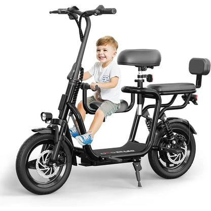 Electric Scooter with Double Seat