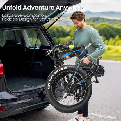Fat Tire Ebike with 500W Brushless Motor