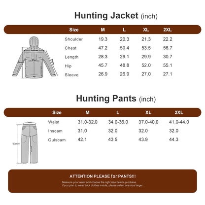 Multifunctional Hunting Clothes with Fleece Lining