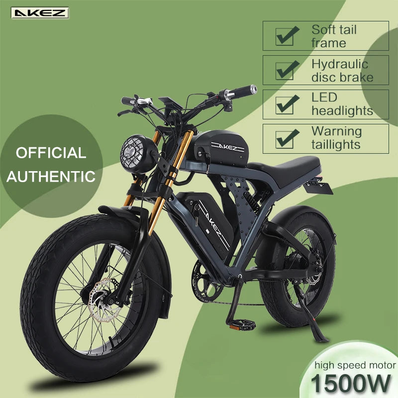 Adult Electric Motorcycle With Dual Battery