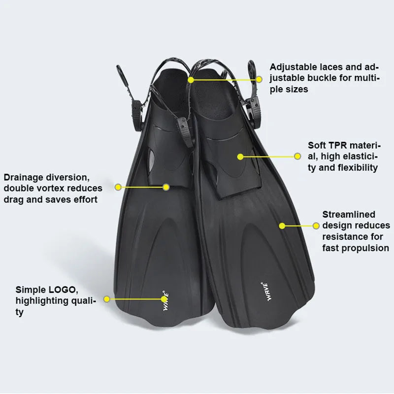 Adjustable Beginner Swimming Flippers Fins