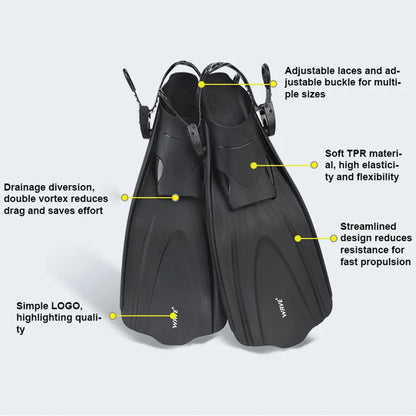 Adjustable Beginner Swimming Flippers Fins
