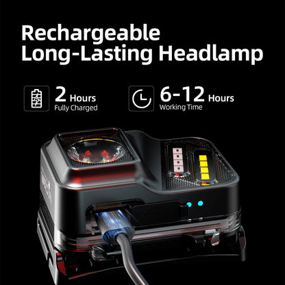 Head Light with White Red Light
