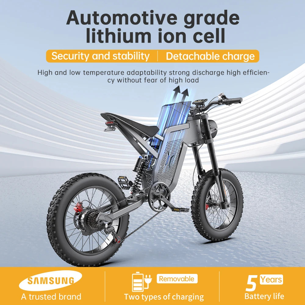 Adults Electric 2000W Motorcycle