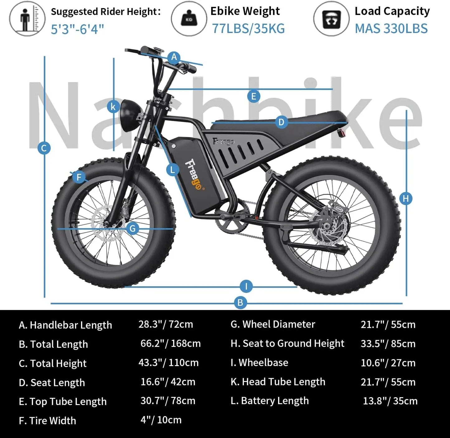 1400w Fat Tire Electric Dirt Bike