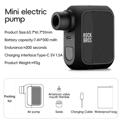 Portable 100PSI Mini Electric Bicycle Pump