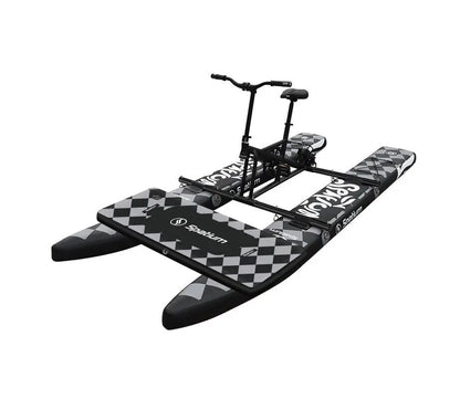 Inflatable Floating Bike Pedal Bicycle Boat