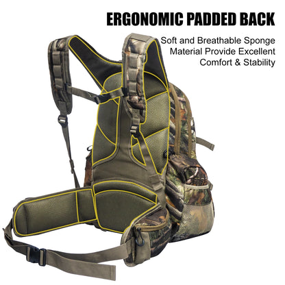 35L Hunting Backpack with Gun Bow Pocket