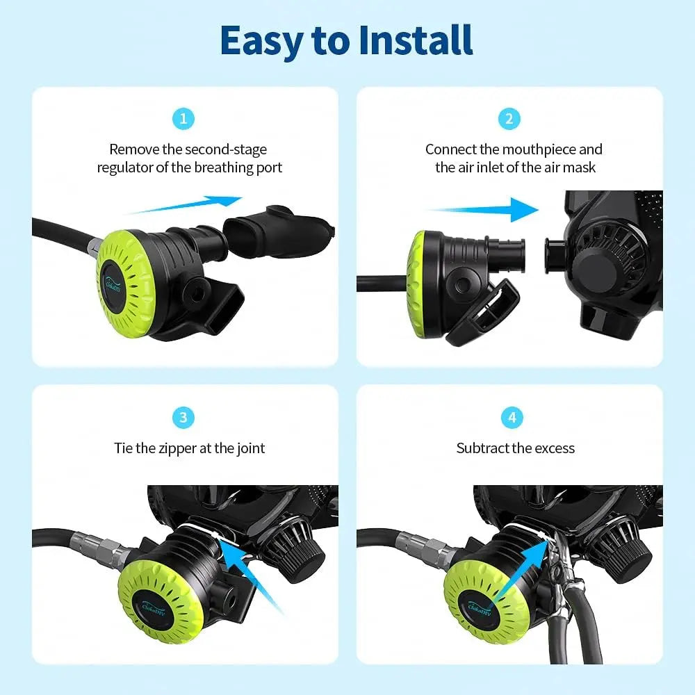 1L Diving Tank Set Mini Oxygen Cylinder