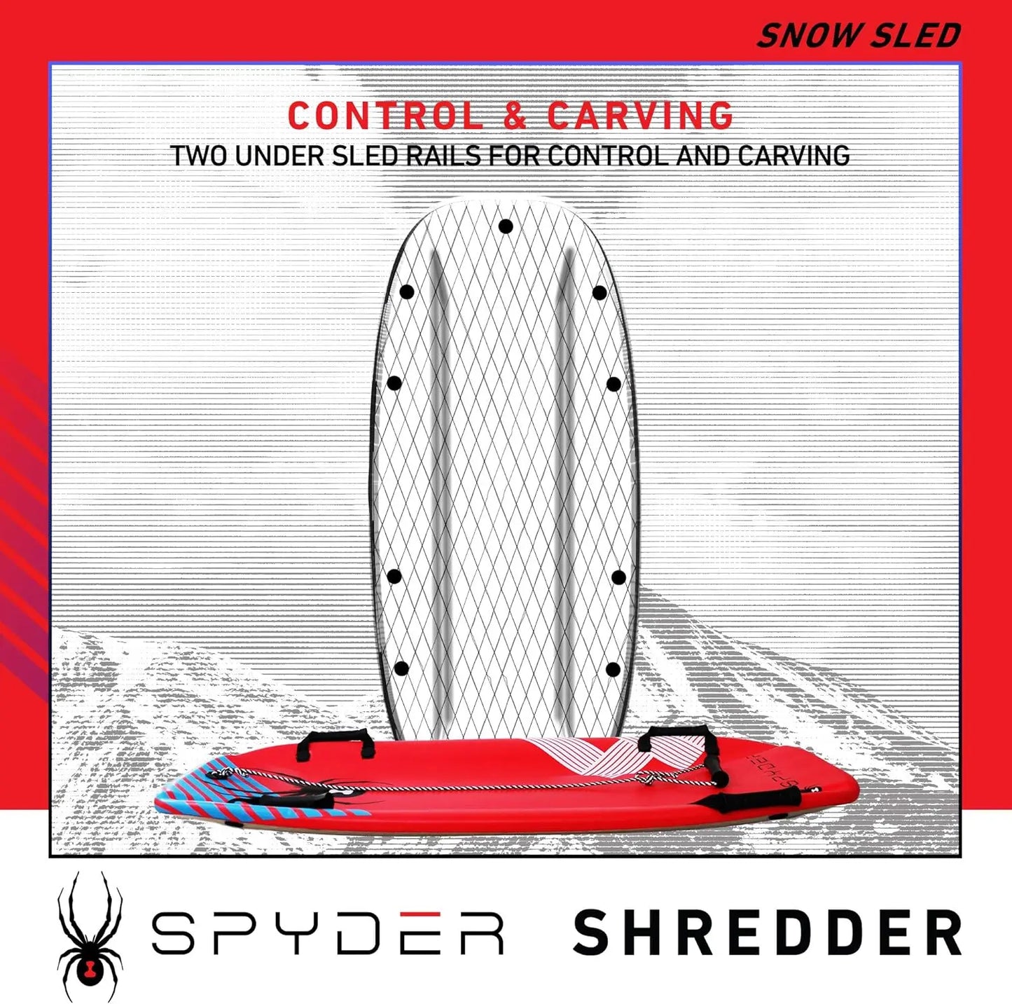 Molded Foam Snow Sled with Hardcover Bottom