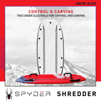 Molded Foam Snow Sled with Hardcover Bottom