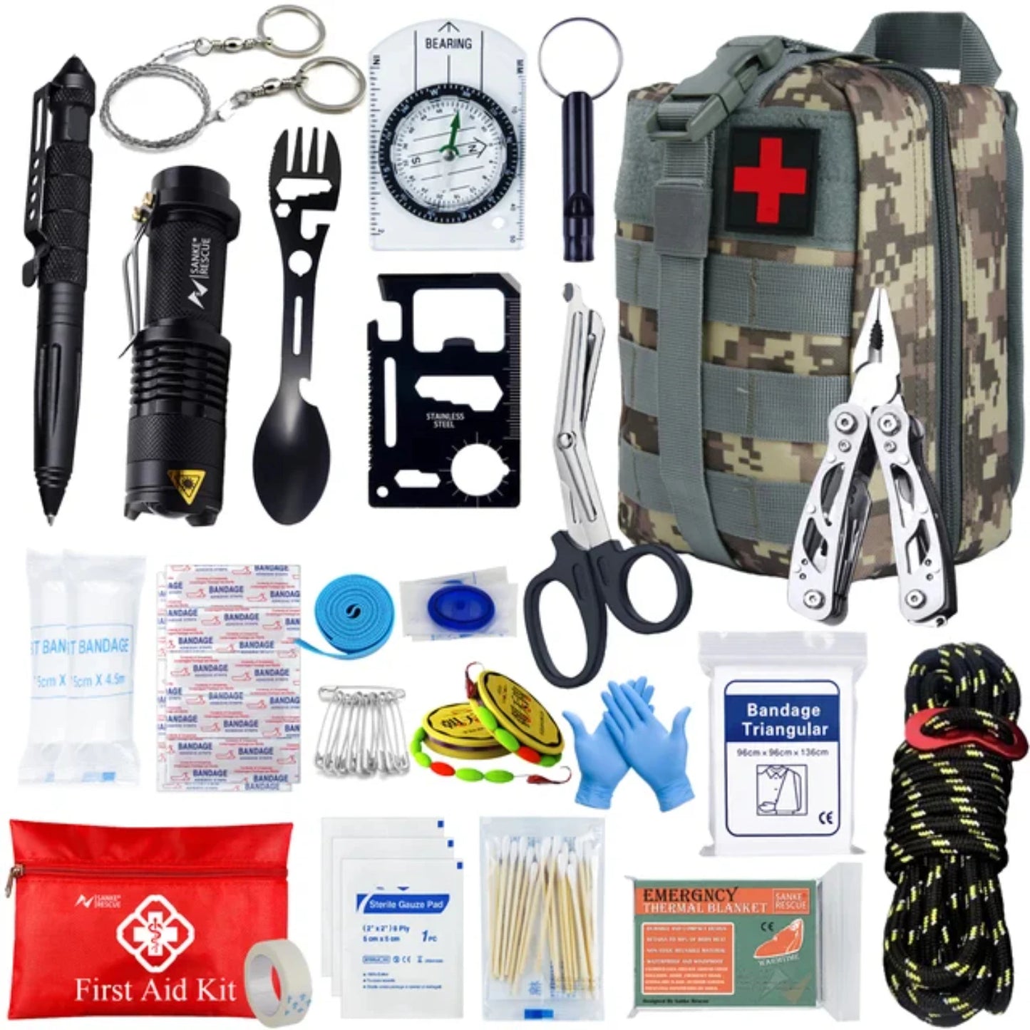 Portable Survival Emergency Trauma Bag Kit