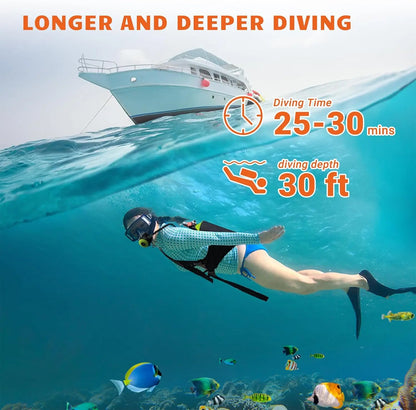 Portable 2L Mini Oxygen Tank Snorkeling Set