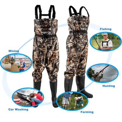 Men's Waterproof Fishing Waders with Boots