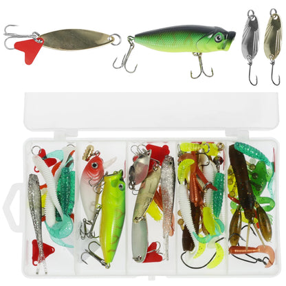 Soft and Hard Mixed Swim Bait Set