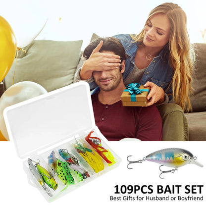 Soft and Hard Mixed Swim Bait Set
