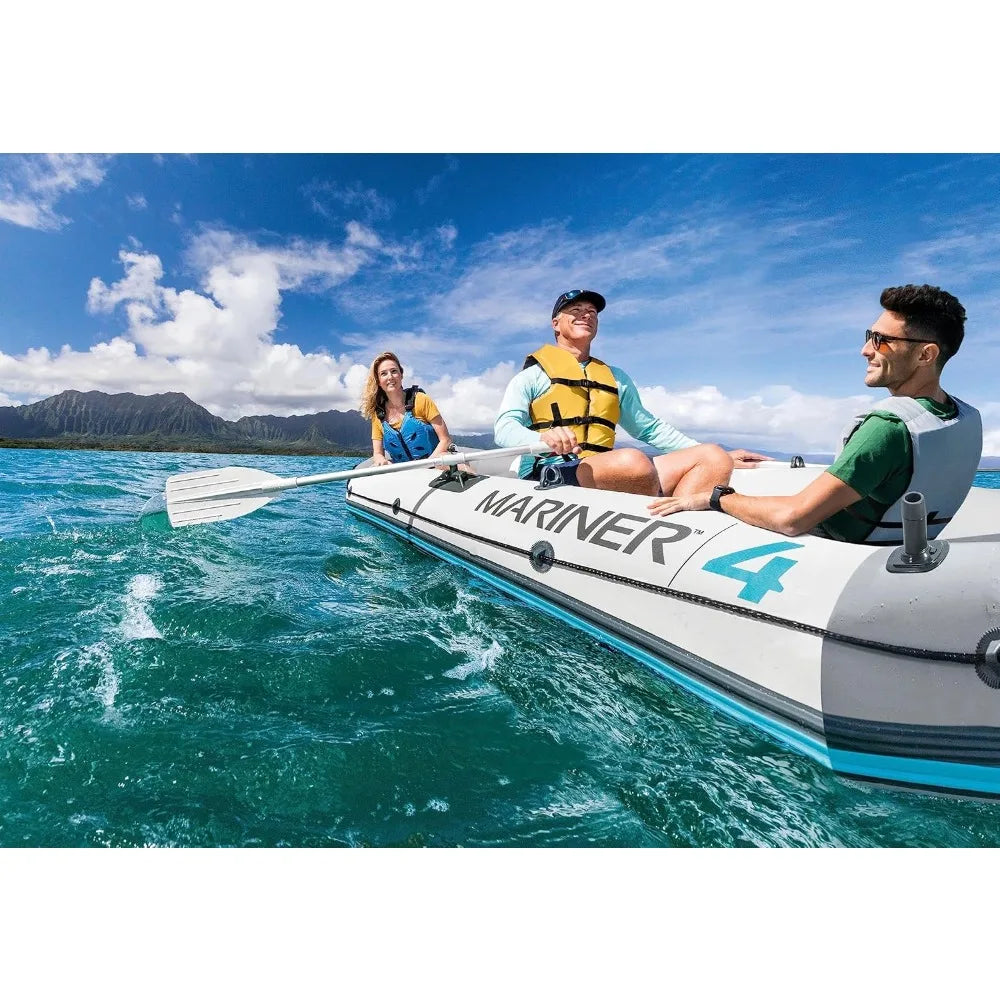3 Person Inflatable Boat With Oars