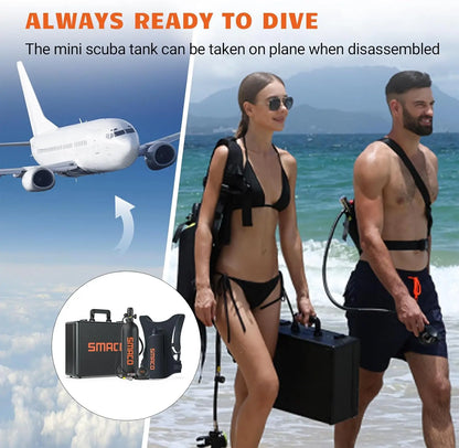 Portable 2L Mini Oxygen Tank Snorkeling Set