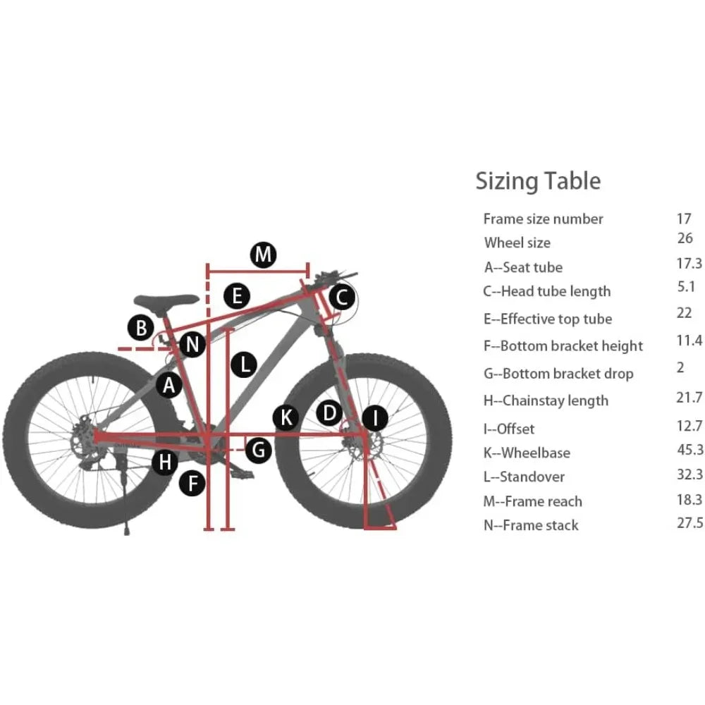 26-inch Fat Tire Mountain Bike