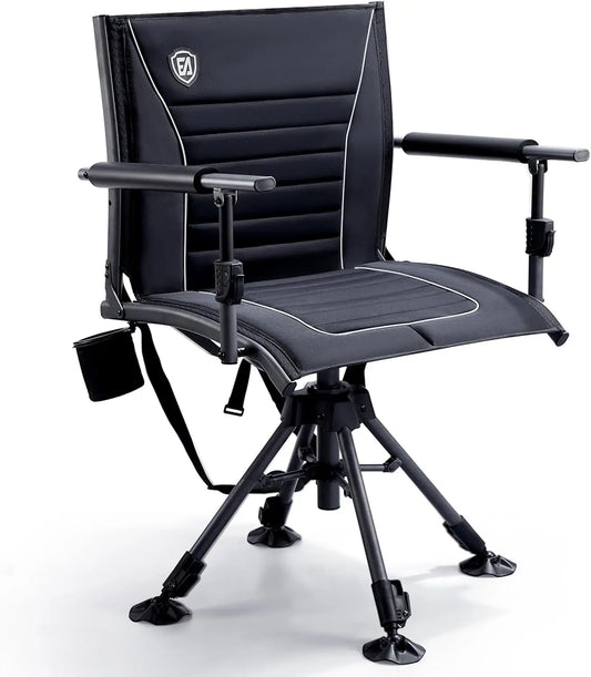 Adjustable Folding Silent Swivel Hunting Chair