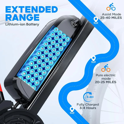 Electric Mountain Bike With Brushless Motor
