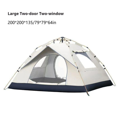 Two Door Two Window Quick Opening Tent