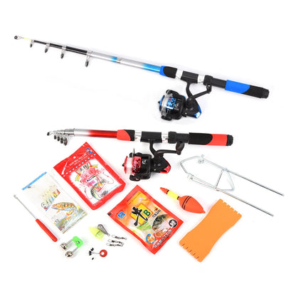 Collapsible 2PC Rod Combo Kit With Tackle