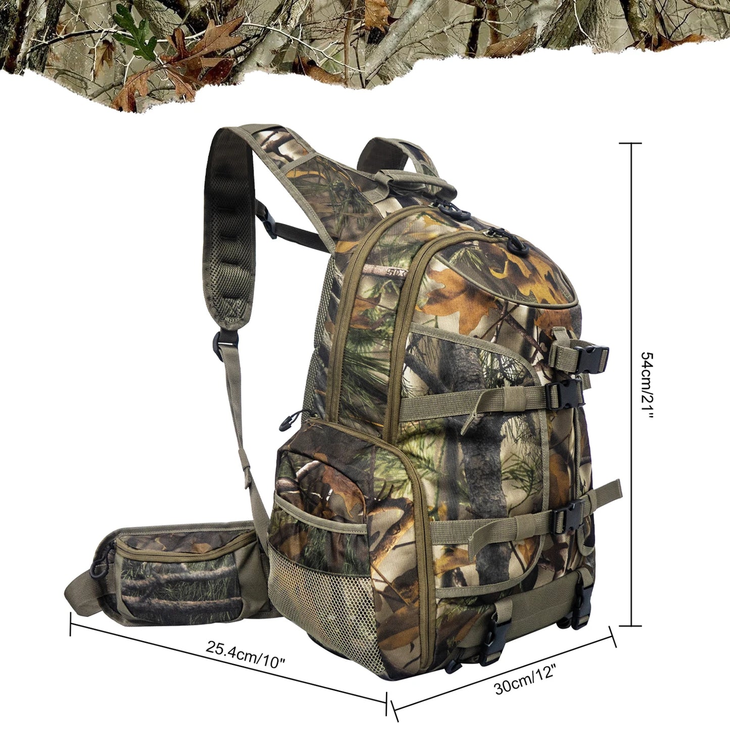 35L Hunting Backpack with Gun Bow Pocket