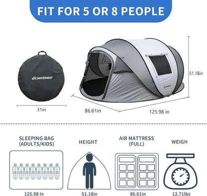 Water Resistant Pop Up Dome Tent