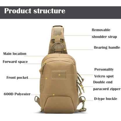 Outdoor Hidden Pistol Chest Bag