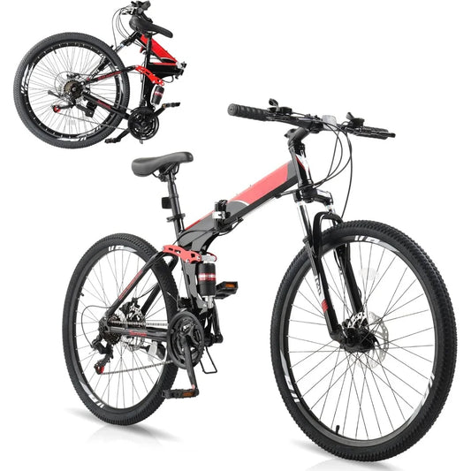 26 Inch Folding 21 Speed Mountain Bike