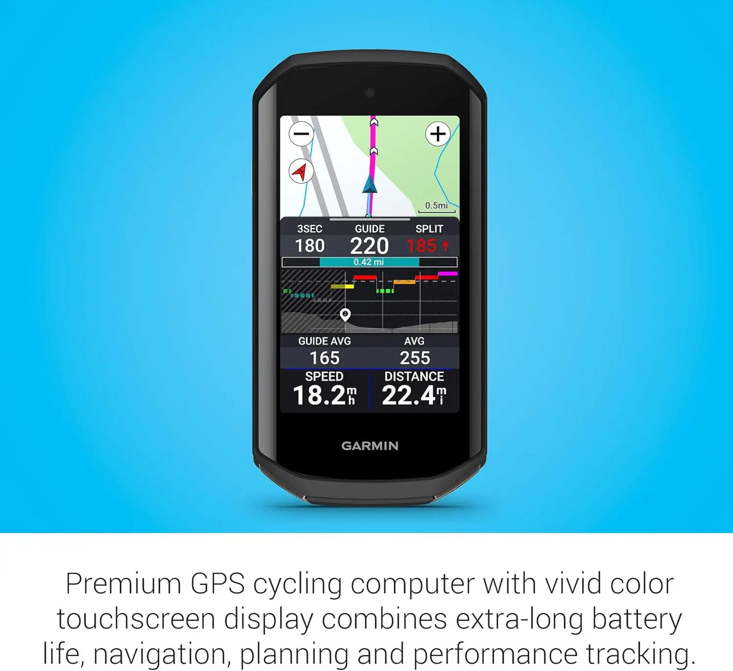 Premium Cycling Computer With Touchscreen Display