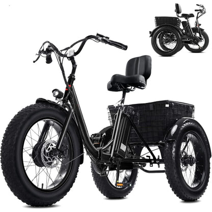 Foldable Electric Fat Tire Tricycle