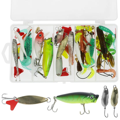 Soft and Hard Mixed Swim Bait Set