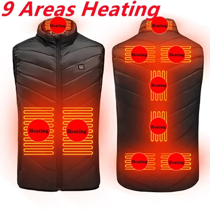 9 Area Self Heating Vest Jacket