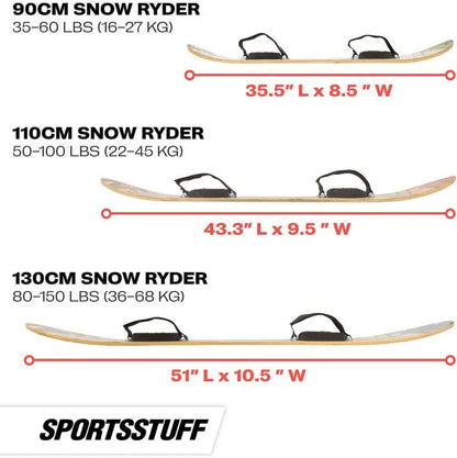 Beginner Kids Wood Snowboard