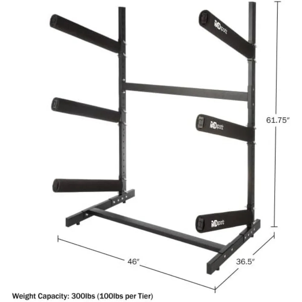 Freestanding Kayak Stand with Padded Arms
